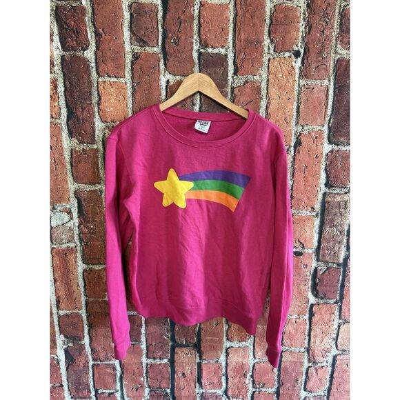 Disney Gravity Falls Mabel Shooting Star Hot Pink Graphic Sweatshirt Size Med - Picture 1 of 3